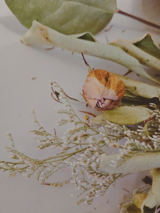 Rustic Pink and Green Faux Dried Bouquet by - Picture 5 of 11